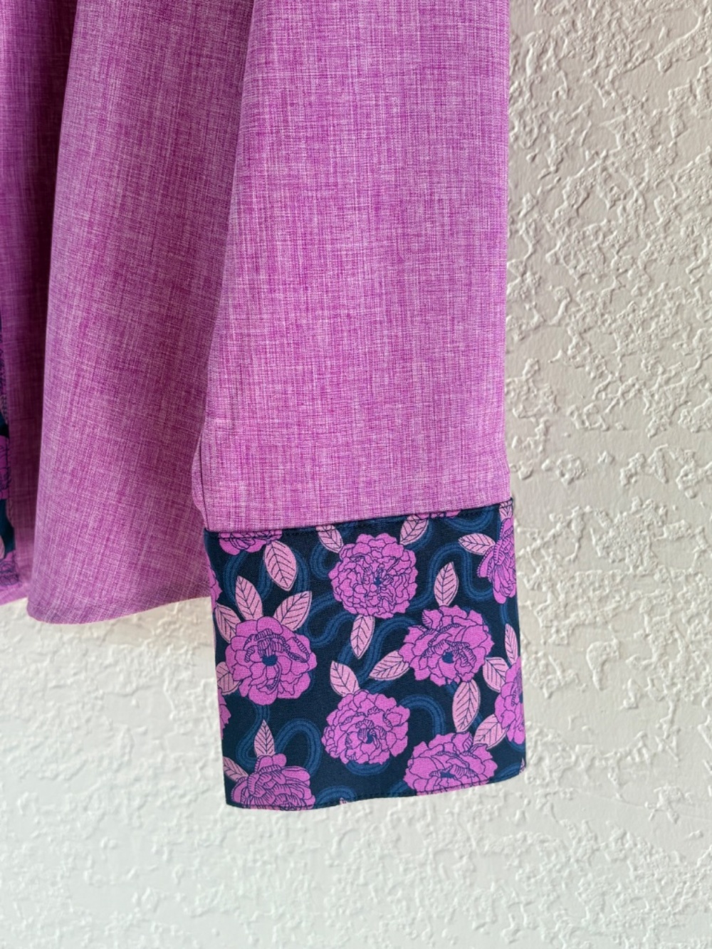 CR Ranch Wear purple button down - Picture 2 of 3